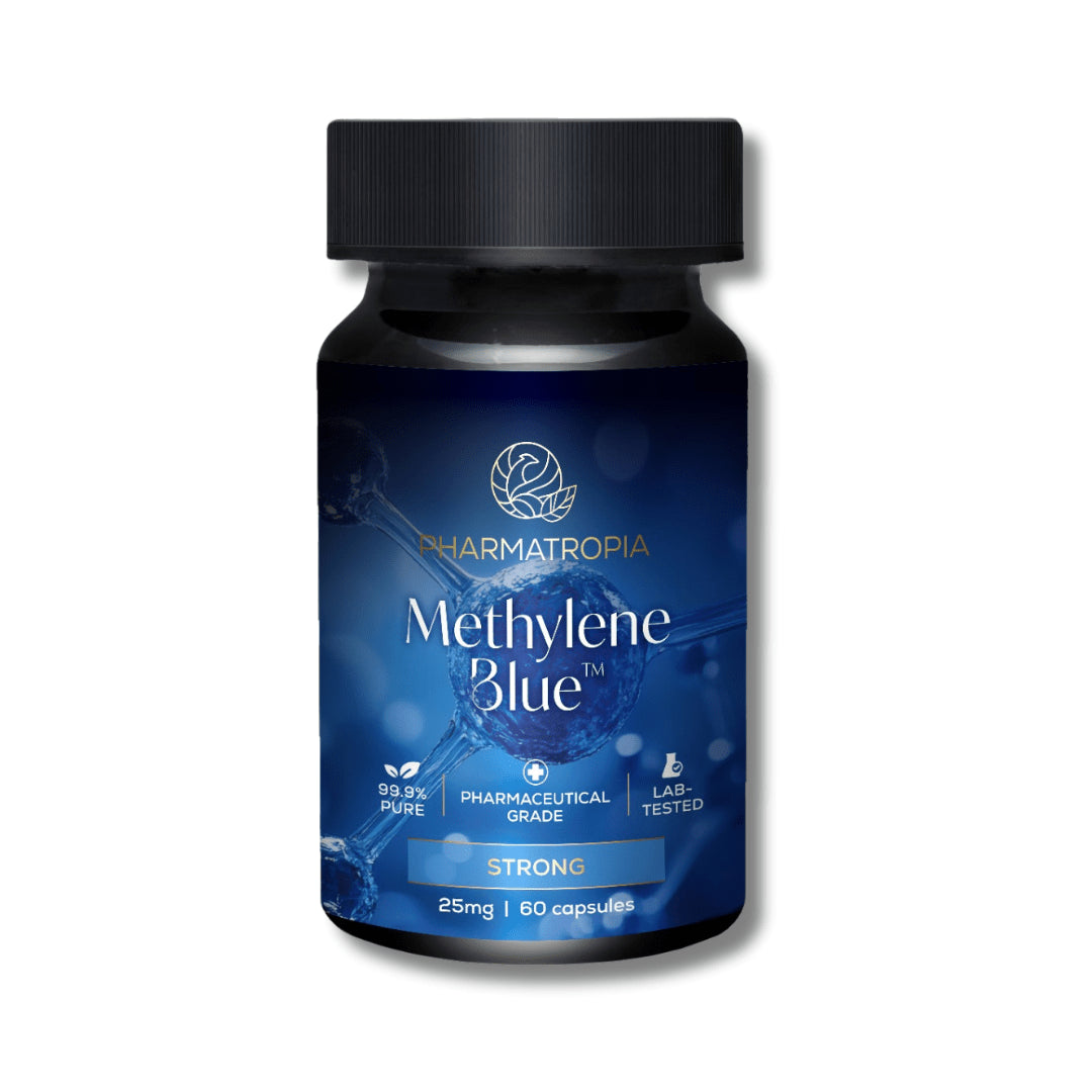 Methylene Blue 25mg (60 Capsules) – USP Grade, Independently Lab-Tested
