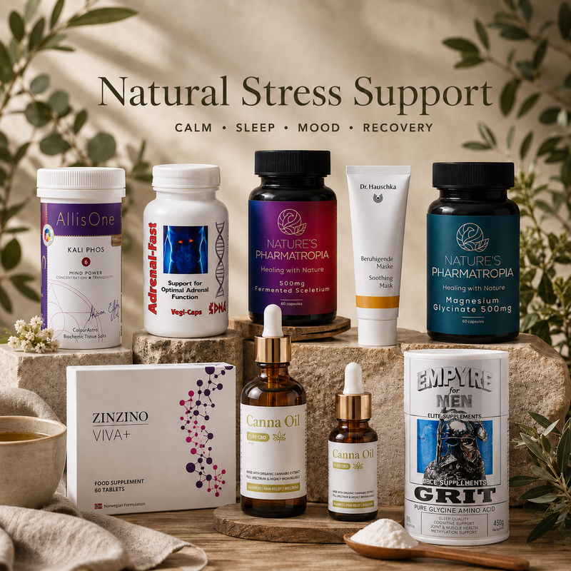 Natural supplements and wellness rituals for calm, sleep and emotional balance.