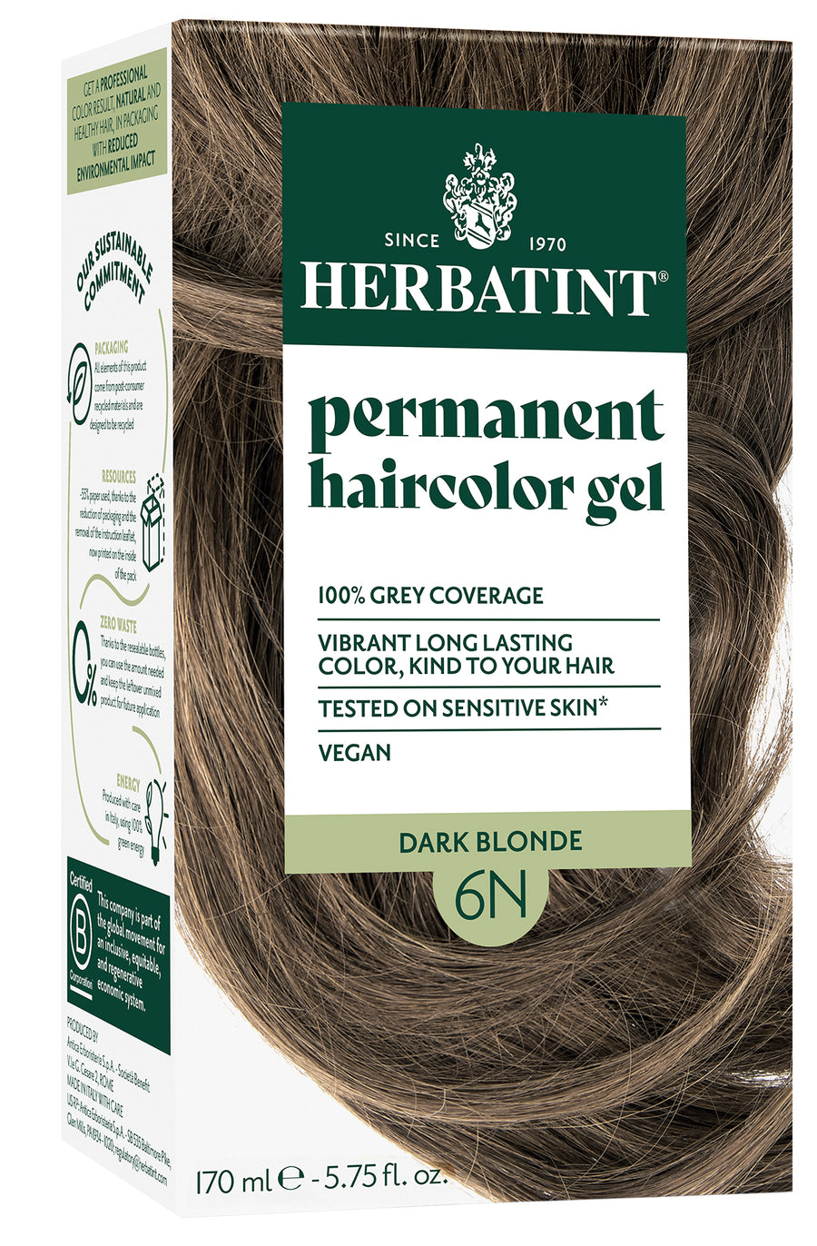 Herbatint 6N Dark Blonde Hair Dye