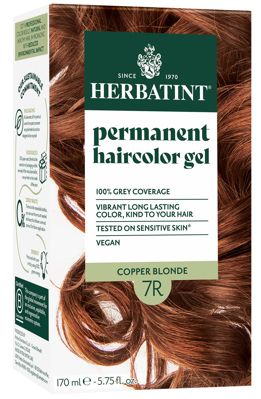 Herbatint 7R Copper Blonde Hair Dye
