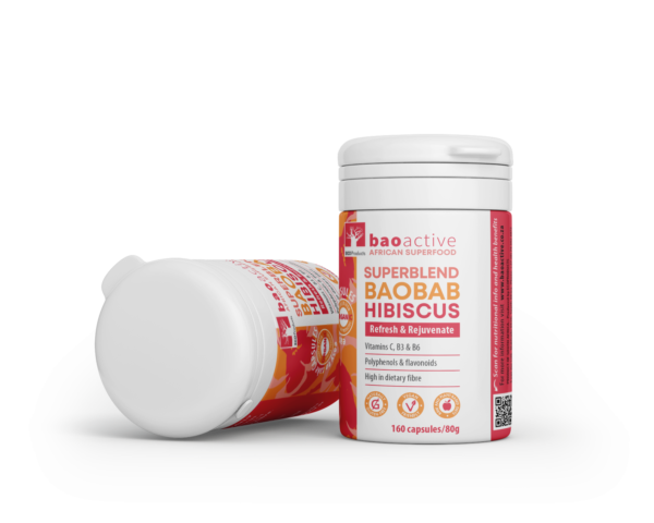 BaoActive Baobab-Hibiscus Superblend Capsules (120)