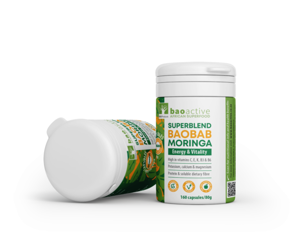 BaoActive Baobab-Moringa Superblend Capsules (120)
