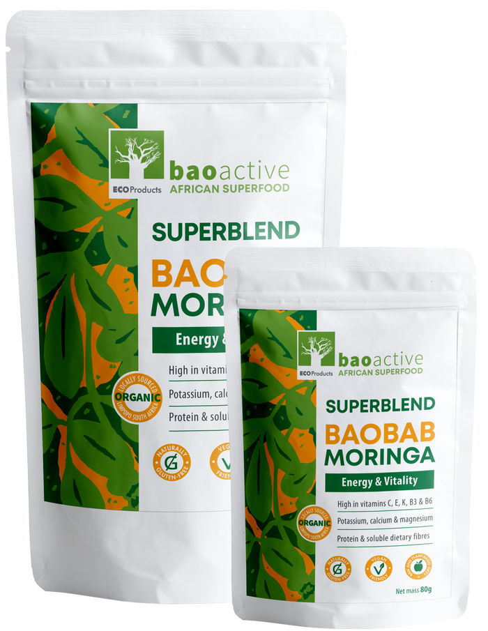 BaoActive Baobab-Moringa Superblend Powder (80g / 300g)