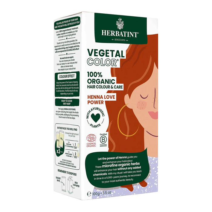 Herbatint Vegetal Henna Love Power Hair Dye (100g)