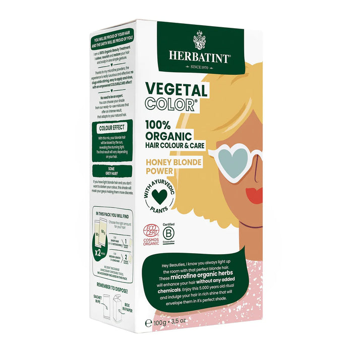 Herbatint Vegetal Honey Blonde Power Hair Dye (100g)