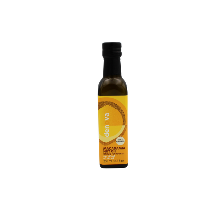 Denova Culinary Oils Macadamia Nut Oil Garlic Flavoured (250ml)
