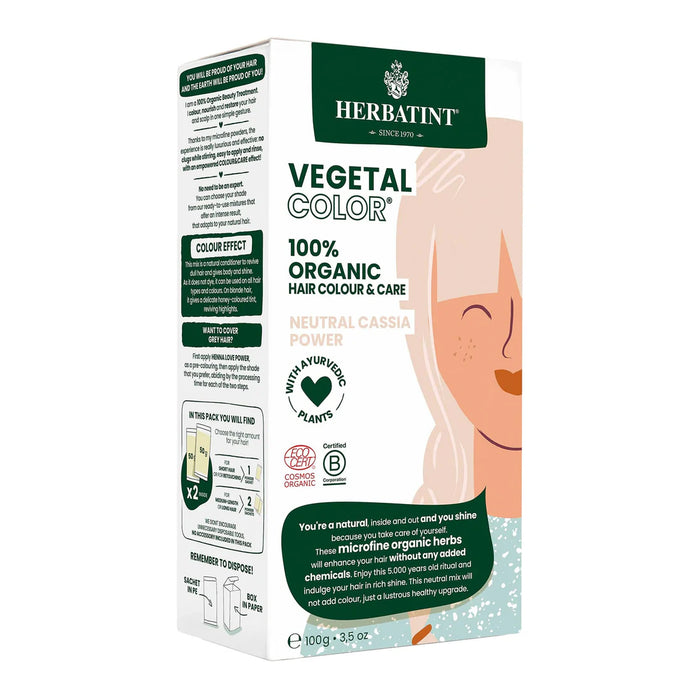 Herbatint Vegetal Neutral Cassia Power Hair Dye (100g)