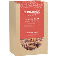 Nongrano Red Lentil Fusilli Gluten Free Pasta (250g / 400g)