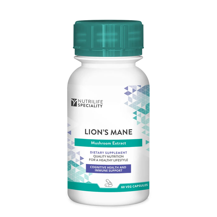 Nutrilife Lion's Mane Mushroom 500mg (60 Veg Capsules)