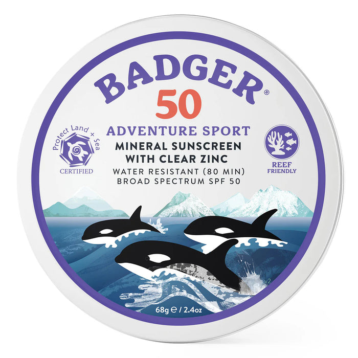 Badger SPF 50 Sport Sunscreen Tin (2.4oz)
