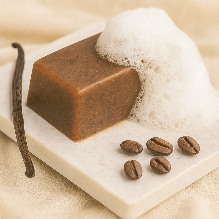 Green Fairy Vanilla Coffee Exfoliating Soap (100g)