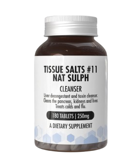 W.Last Tissue Salt #11 Nat Sulph (180 Tablets)