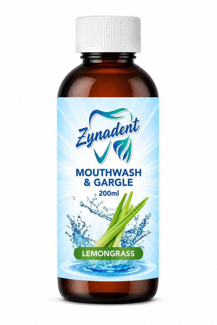 Zynapharm Zynadent Mouthwash & Gargle - Lemongrass (200ml)